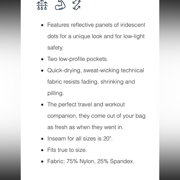 Zyia Reflective Capri - Picture 4 of 9